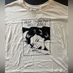 Target’s Pride Collection of Busy Thinking About Girls cropped tee